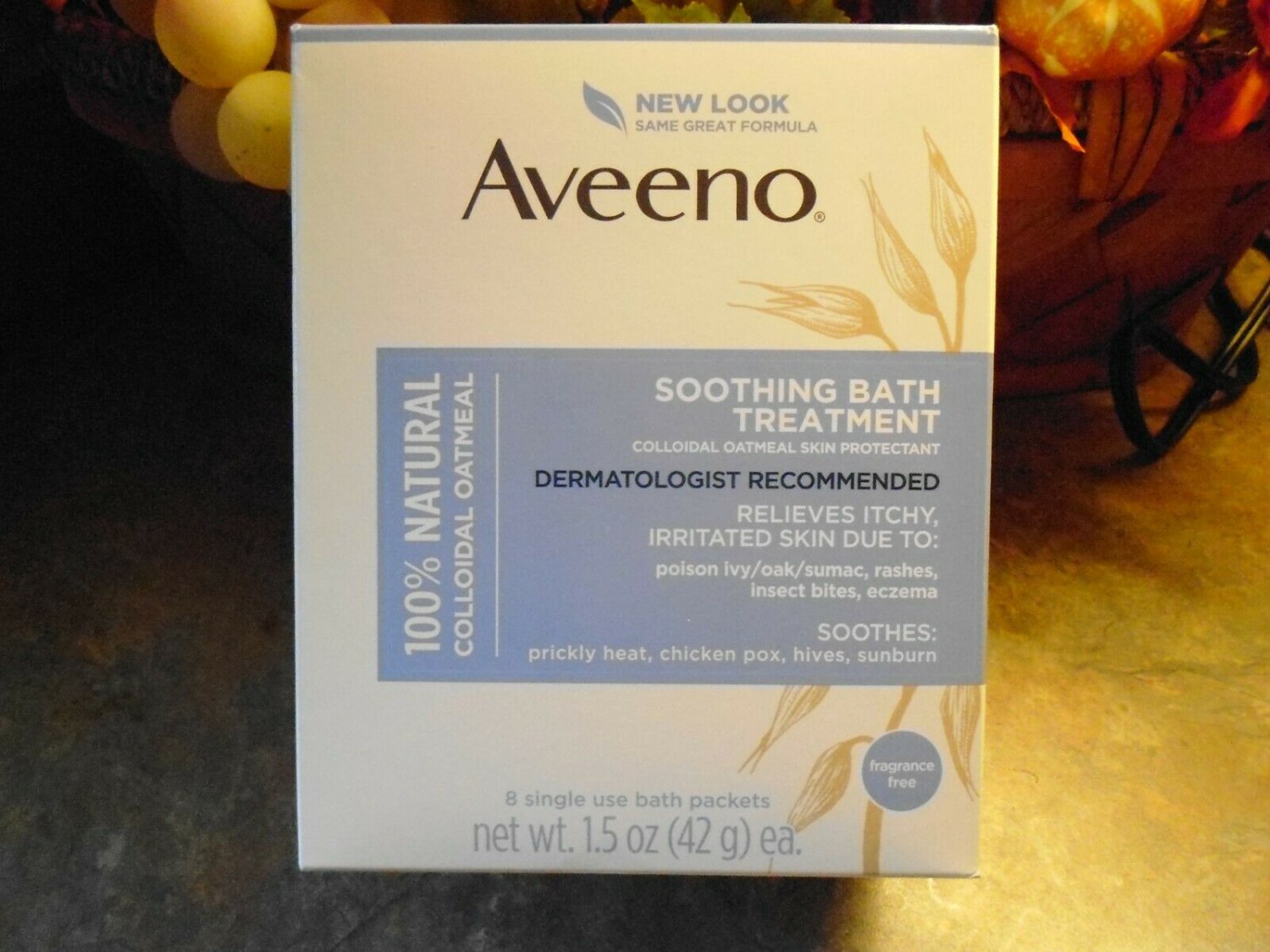 Aveeno Soothing Bath Treatment with 100% Natural Colloidal ...