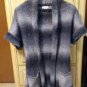 CACHE Gray Short Sleeve Belted Cardigan Sweater-Size S