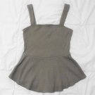 Xpress Olive Green Womens Short Sleeve Strappy Top-Size Petite Small Xpress Olive Green Womens Short Sleeve Strappy Top-Size Petite Small