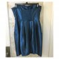 XXI Dark Blue Strapless Short Taffeta Party Dress,Size L