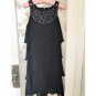 SLNY Beaded Tiered Special Occasion Black Dress,Size 6P