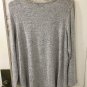 Onque Sport-Elle Women's Gray Knit Long Sleeve Top-Large,NWT