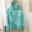 Vintage Hanes Ultimate PrintPro Tie Dye Men's Heavyweight Green Hoodie- Size M