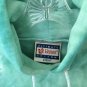 Vintage Hanes Ultimate PrintPro Tie Dye Men's Heavyweight Green Hoodie- Size M