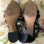 Sam Edelman Black Suede Yema Strappy Sandal Heels Size 9.5