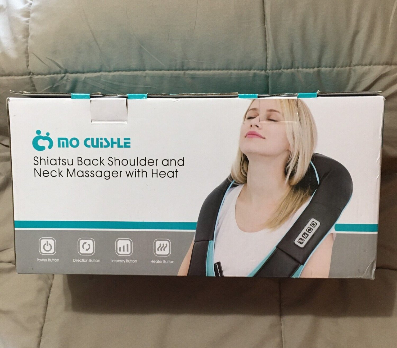 Mo Cuishle Shiatsu Back Shoulder and Neck Massager with Heat-NIB