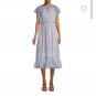 Love Ady Blue Floral Print Midi Dress Size Small-NWT