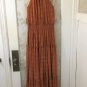 Just Taylor Smocked Spiced Orange Maxi Halter Dress-Size 2 NWT