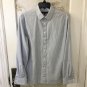 JOHN VARVATOS Star U.S.A. Long Sleeve Pinstripe Gray Dress Shirt-15 1/2 Long