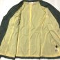 Denim & Co Womens Dk Green Jacket Button Blazer Floral Embroidery- Sz Large