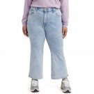 Levi's Plus Size Womens High Waisted Cropped Flare Jeans Light Wash 22W-NWT