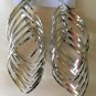 Ellen Tracy Silvertone Dangle Pierced Earrings-NWT