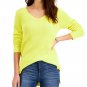 Style & Co Cotton V-Neck Tunic Sweater,Sunray-XLarge,NWT