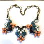 Multi Color Beaded Statement Necklace-India