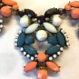 Multi Color Beaded Statement Necklace-India