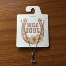 Wild Soul Western Cowboy Boot Charm Necklace-NWT