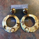 Accessory Place Western Theme Goldtone Pierced Earrings-NWT