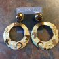 Accessory Place Western Theme Goldtone Pierced Earrings-NWT