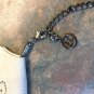Erica Lyons Signed Silvertone Basket Weave Medallion Statement Necklace,NWT