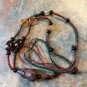 Artisan Made Beaded Cord Pendant Necklace