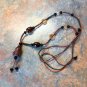 Artisan Made Beaded Cord Pendant Necklace