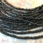 Vintage Black Multistrand Seed Bead Statement Necklace