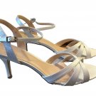 PARADOX LONDON PINK Hero Women's  Sandals In Silver Shimmer- Size10