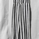 FOREVER21 Women's Gray & White Stripe One Piece Jumpsuit-Size M