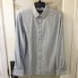 JOHN VARVATOS Star U.S.A. Long Sleeve Pinstripe Men Gray Dress Shirt-15 1/2 Long