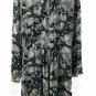CLUB MONACO Delaynee Navy Blue Floral Silk Dress- Size 2