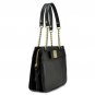 Kate Spade Black Primrose Hill Darcy Zip Handbag/Purse With Bow And Gold Chain