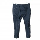 Bonobos Mens 38x30 Black Embroidered All Over Chino Pants
