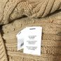 Anne Klein Cable Knit Cardigan Beige Sweater With Rhinestone Buttons-Size 1X,NWT