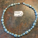 Vintage 60’S Mint Frost Green Plastic Bead Necklace-18"