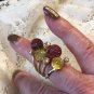 Four Band Goldtone Rhinestone Statement Cocktail Ring-Size 6 1/4