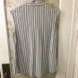 Sonja Betro Women's Gray Stripe Sleeveless Top-Size S,NWT