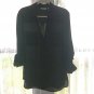 New York & Company Black Silky Semi Sheer Long Sleeve Blouse-Size XL