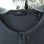 Theory Snap Henley Jersey Long Sleeve Navy Tee Shirt Men's- Medium