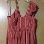 Three Floor Margaux Wide Leg Striped Jumpsuit Romper Size 10