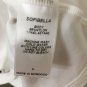 Sofibella Women's White Short Sleeve Graphic Golf T-Shirt Size S