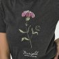 ONLY Brand Distressed Dark Gray Floral Short Sleeve Graphic T-Shirt Size S