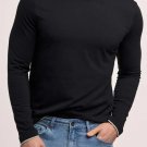 Vince Camuto Men's Long Sleeve Soft Jersey Black Layered Tee-Size S,NWT