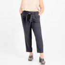 Bar III Women's Plus Size 22W Belted Paperbag-Waist Dress Pants, Black- NWT