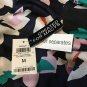 Bar III Women's Navy Multicolor Floral Long Sleeve Blouse Top- Medium,NWT