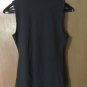 Soft Surroundings Womens Black Wrap V Neck Ruched Jersey Top-Size XS