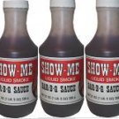 6 pack of Show-Me Liquid Smoke Bar-B-Que Sauce Pints 21 oz.