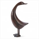 CARVED WOODEN COFFEE DUCK