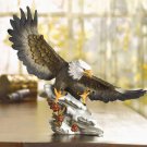 EAGLE`S SOFT LANDING IN SNOW