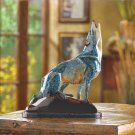 MARBLIZED WOLF FIGURINE