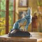 MARBLIZED WOLF FIGURINE